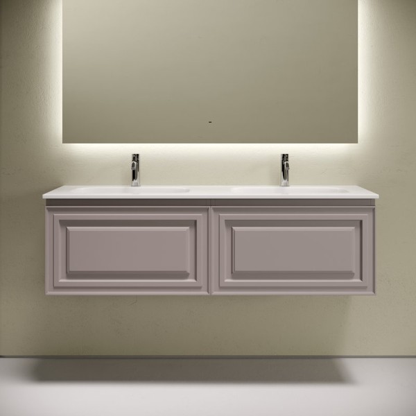 Тумба с раковиной Sancos Very 140 подвесная, doha soft, раковина CN7022