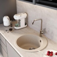 Мойка кухонная Mixline ML-GM13 бежевая
