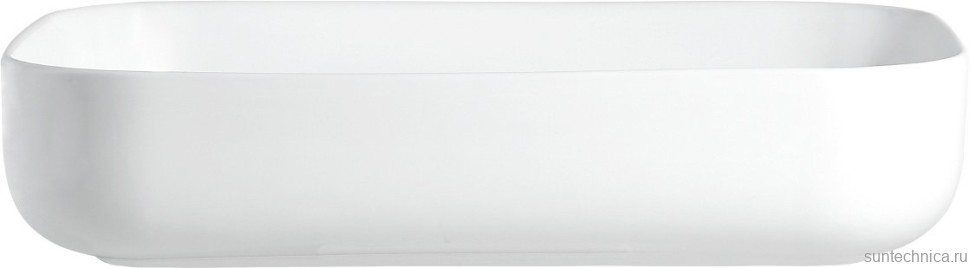 Тумба с раковиной Orange Line 80 подвесная, 2 ящика, матовый латте с раковиной B03-600W