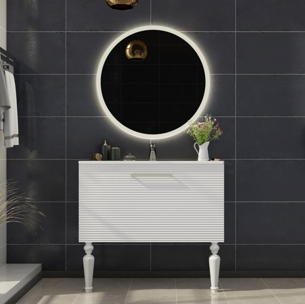 Мебель для ванной комнаты Sanvit Эмми 3Д 90 белая