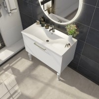 Мебель для ванной комнаты Sanvit Эмми 3Д 90 белая