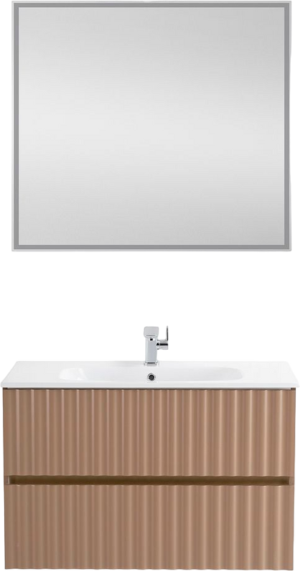 Мебель для ванной комнаты Art&Max Elegant 90 капучино матовая