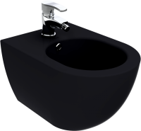 Биде подвесное Creavit Free FE510-00SM00E-0000 черное матовое