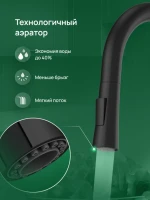 Смеситель для кухни Domaci Ливорно D90111BK черный Смеситель для кухни Domaci Ливорно D90111BK черный
