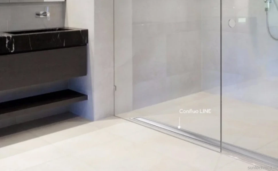 Душевой трап (лоток) Pestan Confluo Premium Line 450 с решеткой