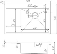 Мойка кухонная Mixline Pro 551878 R сатин