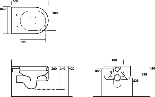 Унитаз подвесной Kerasan Flo 311501 белый