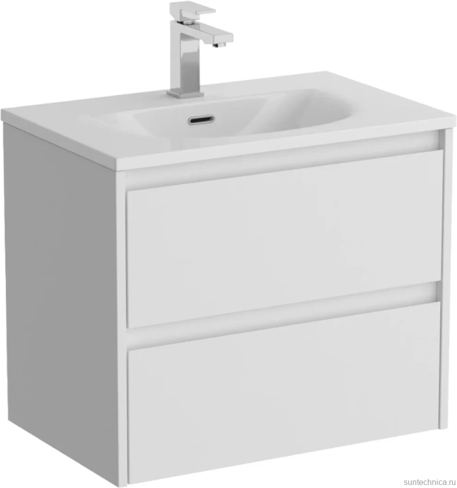 Тумба с раковиной BelBagno Kraft 39 70 bianco opaco, раковина BB-8099-3-70