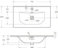 Тумба с раковиной BelBagno Kraft 39 70 bianco opaco, раковина BB-8099-3-70