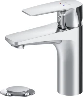 Смеситель для раковины AM.PM Gem F90A82100 с донным клапаном Смеситель для раковины AM.PM Gem F90A82100 с донным клапаном
