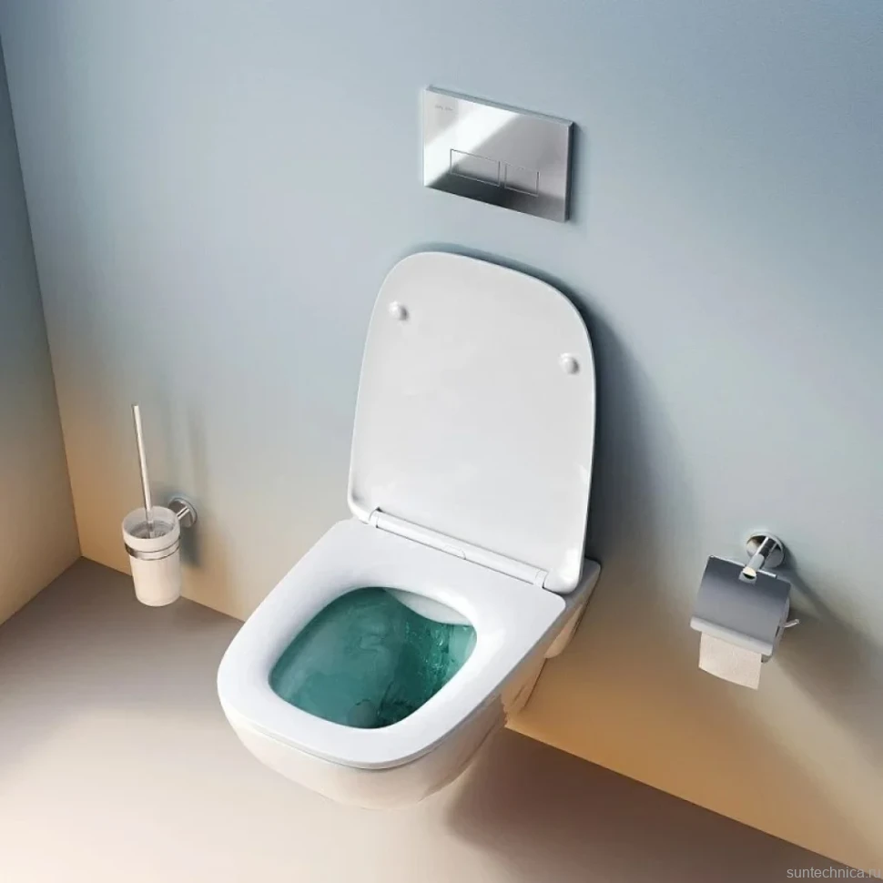 Унитаз подвесной AM.PM X-Joy C851701SC безободковый, с миролифтом