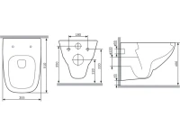 Унитаз подвесной AM.PM X-Joy C851701SC безободковый, с миролифтом
