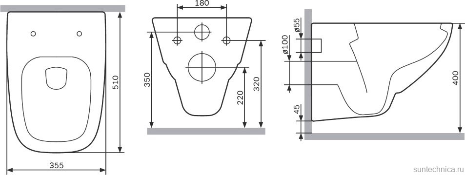 Унитаз подвесной AM.PM X-Joy C851701SC безободковый, с миролифтом