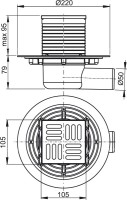 Душевой трап AlcaPlast APV 1321