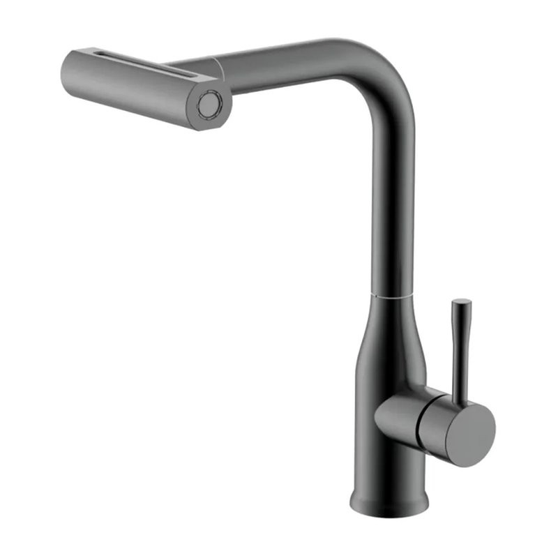 Смеситель для кухни с мультифункциональным изливом Splenka S206.49.09, графит