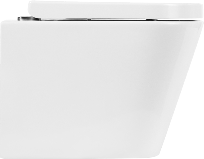 Унитаз подвесной BelBagno Flay-r BB053CHR безободковый, крышка BB105SC с микролифтом