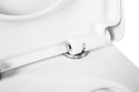Унитаз подвесной BelBagno Flay-r BB053CHR безободковый, крышка BB105SC с микролифтом