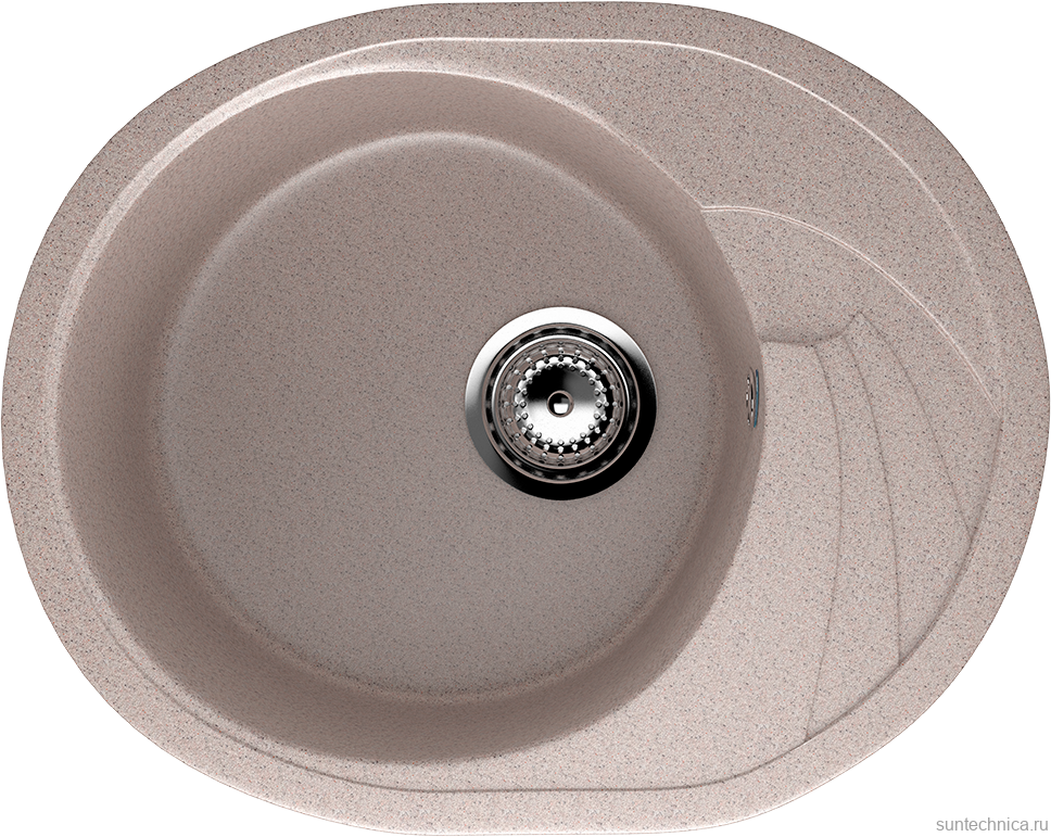 Мойка кухонная Ulgran U-403 302 песочная + дозатор U-02 песочный