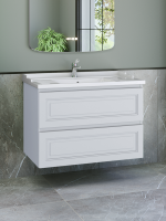 Тумба с раковиной Caprigo Wales 90 матовая белая Тумба с раковиной Caprigo Wales 90 матовая белая