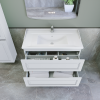 Тумба с раковиной Caprigo Wales 90 матовая белая Тумба с раковиной Caprigo Wales 90 матовая белая