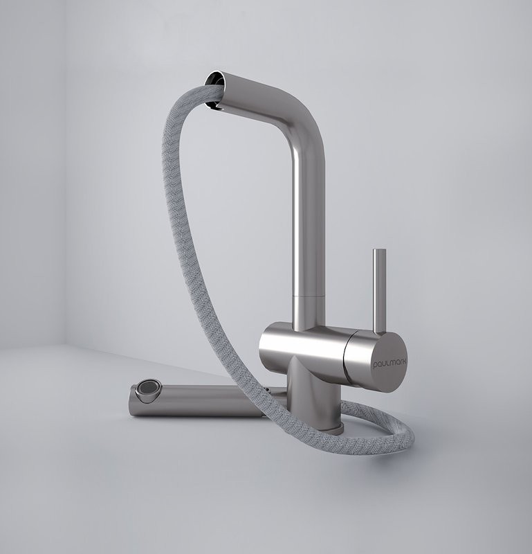 Смеситель для кухни Paulmark Dosse Do214418-BS брашированная сталь