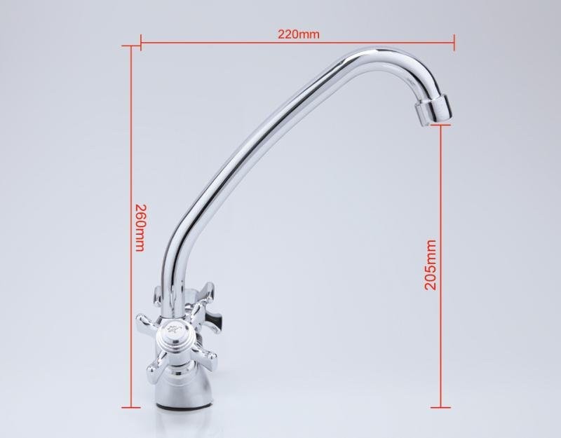 Смеситель для кухни Frap H24 F4124 хром