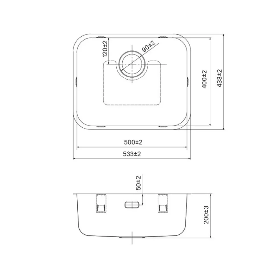 Мойка кухонная IDDIS Mate MAT53GMi77 графит