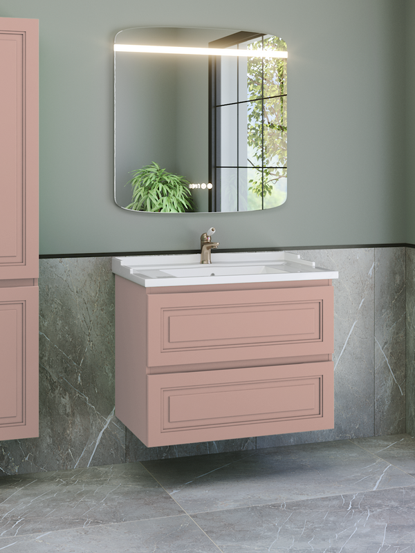 Мебель для ванной комнаты Caprigo Wales 80 пудра