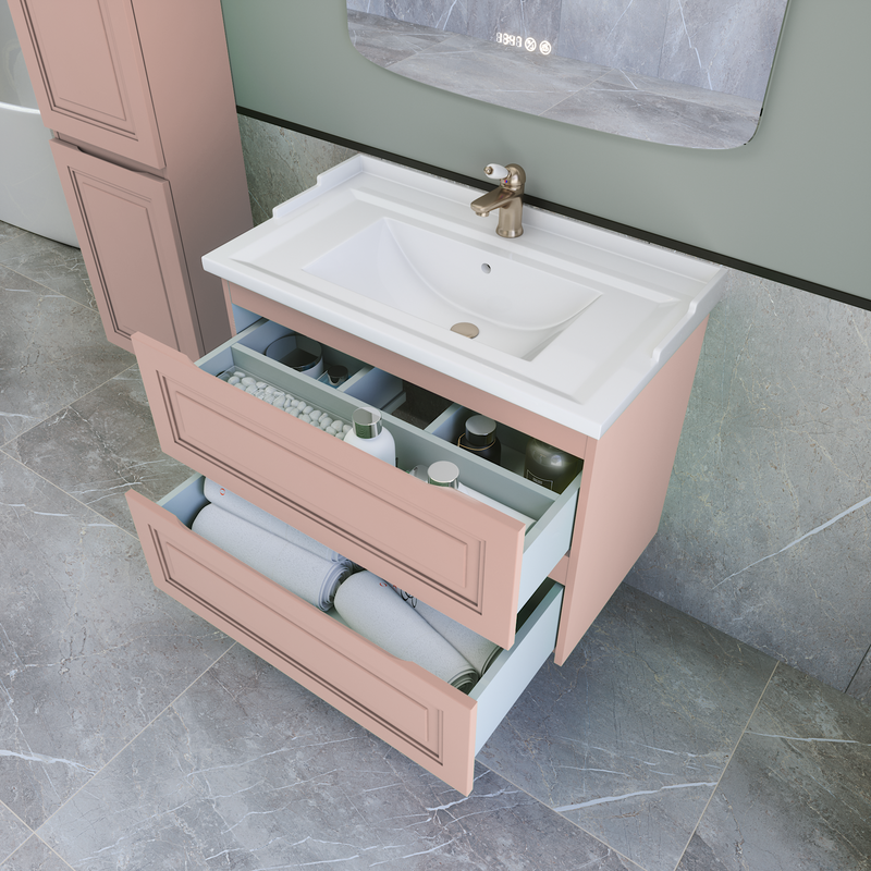 Мебель для ванной комнаты Caprigo Wales 80 пудра