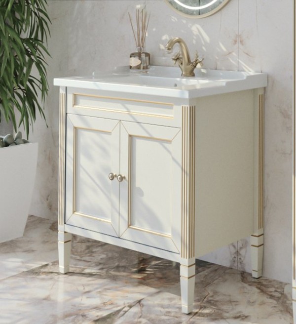 Тумба с раковиной Caprigo Albion Promo 80 светлый беж