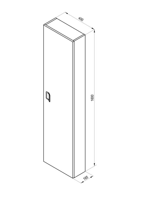 Шкаф-пенал для ванной Ravak Comfort SB 40 L/R глянцевый белый