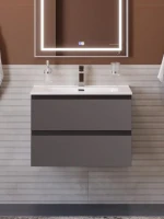 Тумба под раковину без столешницы BelBagno Kraft 70 подвесная, матовая темно-серая