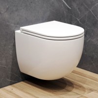 Унитаз подвесной EvaGold K401T безободковый, с микролифтом