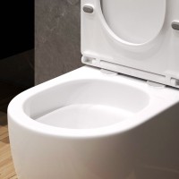 Унитаз подвесной EvaGold K401T безободковый, с микролифтом