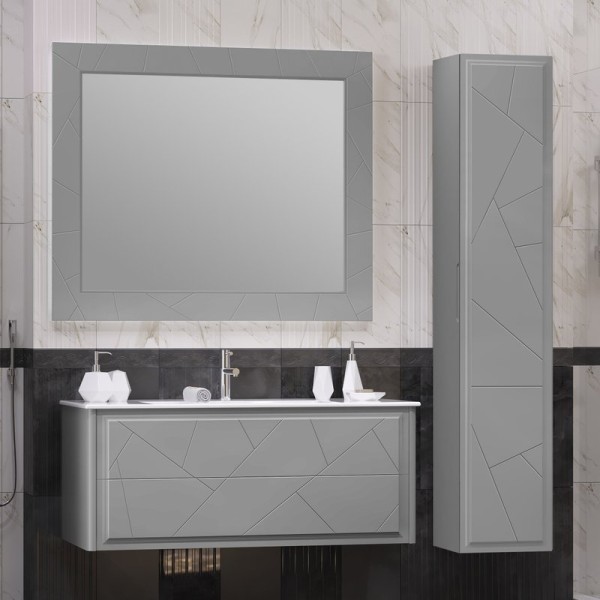 Мебель для ванной комнаты Opadiris Луиджи 120 серая матовая