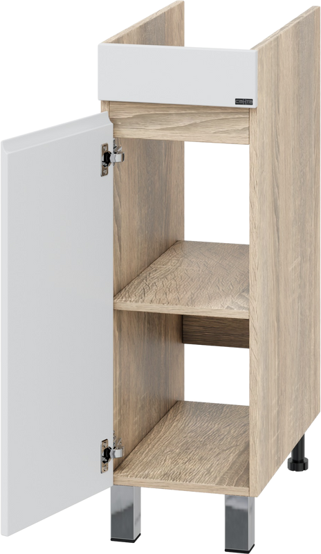 Мебель для ванной комнаты СаНта Марс 29 L под стиральную машину, напольная, 1 дверца, янтарная