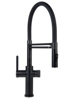 Смеситель для кухни Agger Elegant A3252544 с гибким изливом, черный матовый