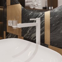Смеситель для раковины Hansgrohe Finoris 260 76070700 матовый белый