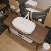Смеситель для раковины Hansgrohe Finoris 260 76070700 матовый белый