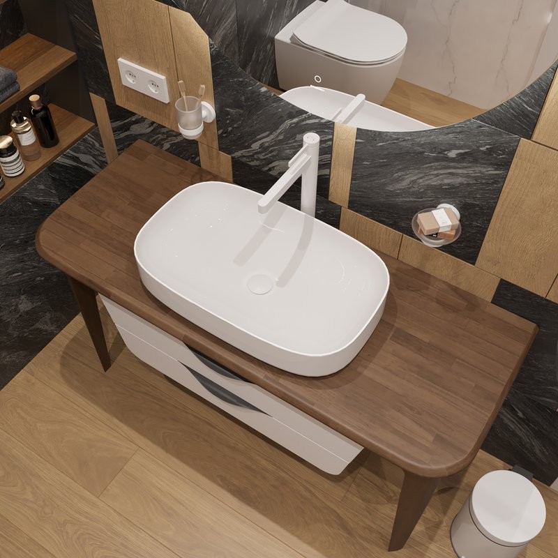 Смеситель для раковины Hansgrohe Finoris 260 76070700 матовый белый