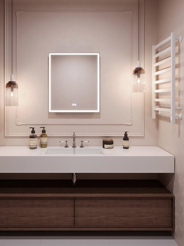 Зеркало Terminus Ното 70х60 с подсветкой, с антизапотевателем