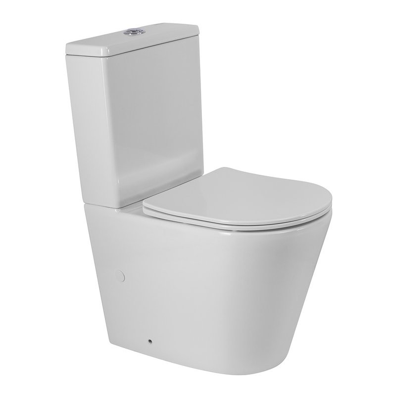 Унитаз-компакт напольный BelBagno Flay-Tor BB2149CP-TOR/SC безободковый, крышка с микролифтом, бачок BB2149T