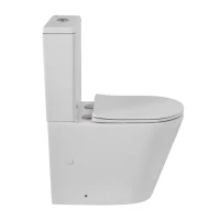 Унитаз-компакт напольный BelBagno Flay-Tor BB2149CP-TOR/SC безободковый, крышка с микролифтом, бачок BB2149T