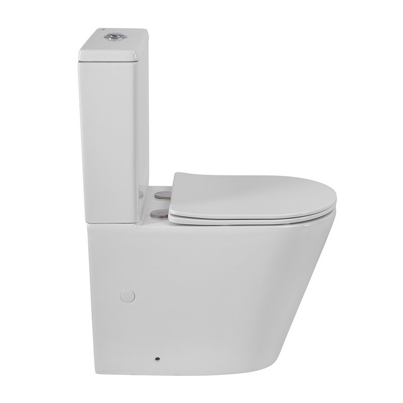 Унитаз-компакт напольный BelBagno Flay-Tor BB2149CP-TOR/SC безободковый, крышка с микролифтом, бачок BB2149T