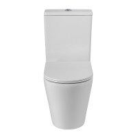 Унитаз-компакт напольный BelBagno Flay-Tor BB2149CP-TOR/SC безободковый, крышка с микролифтом, бачок BB2149T