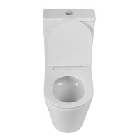 Унитаз-компакт напольный BelBagno Flay-Tor BB2149CP-TOR/SC безободковый, крышка с микролифтом, бачок BB2149T