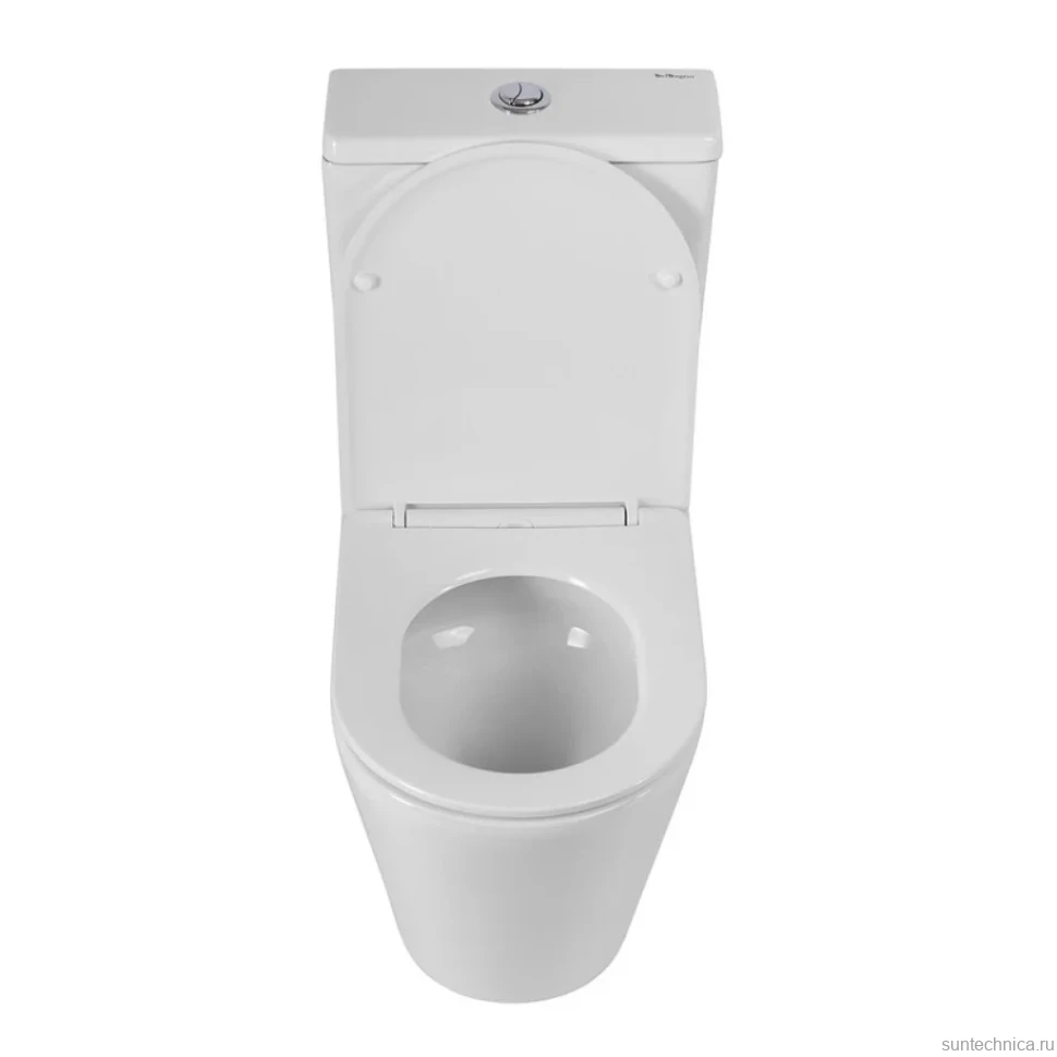 Унитаз-компакт напольный BelBagno Flay-Tor BB2149CP-TOR/SC безободковый, крышка с микролифтом, бачок BB2149T
