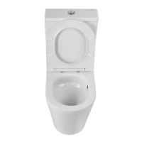 Унитаз-компакт напольный BelBagno Flay-Tor BB2149CP-TOR/SC безободковый, крышка с микролифтом, бачок BB2149T