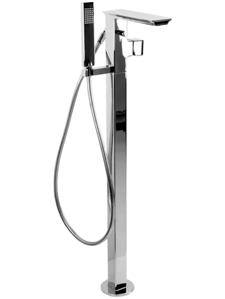Напольный смеситель для ванны с душем Bravat Phillis F656101C-B3-ENG хром
