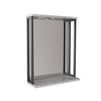 Зеркальный шкаф "БРУКЛИН" 60 Бетон с подсветкой ЛОФТ (ЛДСП) Зеркальный шкаф "БРУКЛИН" 60 Бетон с подсветкой ЛОФТ (ЛДСП)